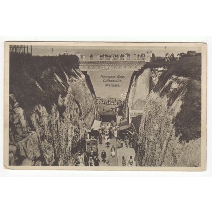 Newgate Gap Cliftonville Margate Postcard 1931 Kent