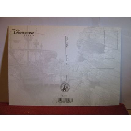 blue, multiview, DISNEYLAND, PARIS, FRANCE unused postcard =