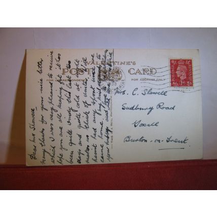 multiview, NUNEATON, WARWICKSHIRE used vintage postcard RP Valentine 1938 pm =