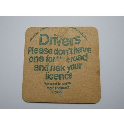 Whitbread - English Ale Strong Bitter - Drink Driving Campaign Set of 3 (bm1)