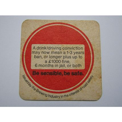 Whitbread - English Ale Strong Bitter - Drink Driving Campaign Set of 3 (bm1)