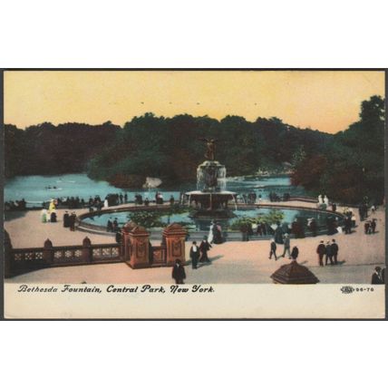Bethesda Fountain, Central Park, New York City, c.1905-10 - IPC&N Co Postcard