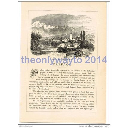 Gap, Dauphine Alps, France, Book Illustration (Print), 1880