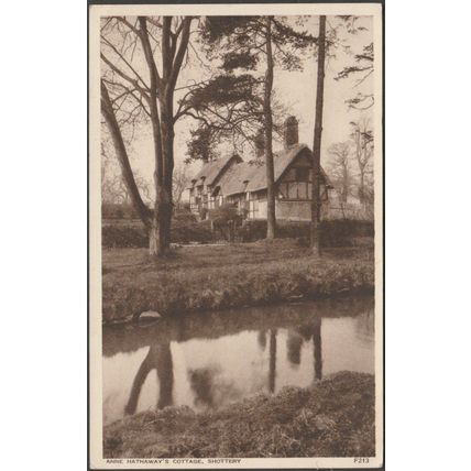 Anne Hathaway's Cottage, Shottery, Warwickshire, c.1930s - Walter Scott Postcard