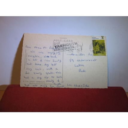 BOWLING GREEN, GREAT YARMOUTH, NORFOLK used postcard by Constance 1970 pm =