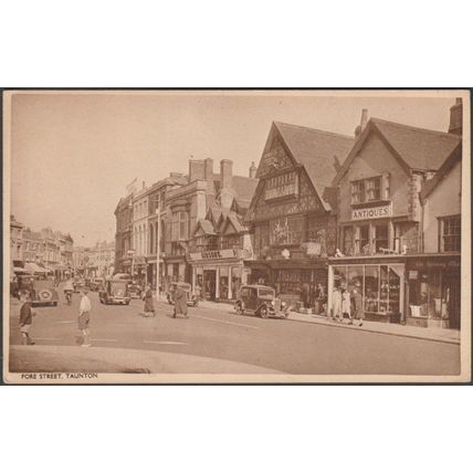 Fore Street, Taunton, Somerset, c.1940s - Postcard