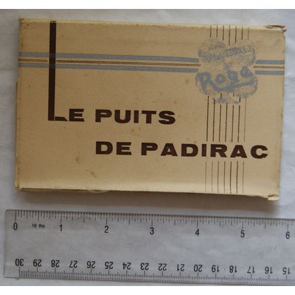 vintage Book of 20 Postcards Le Puits de Padirac, France