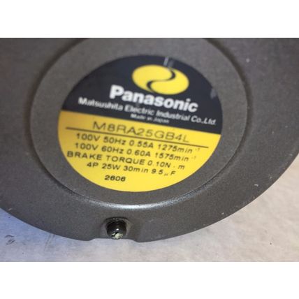 NEW OLD PANASONIC M8RA25GB4L SERVO MOTOR, 4p, 25w, 30min, 100 v,BL