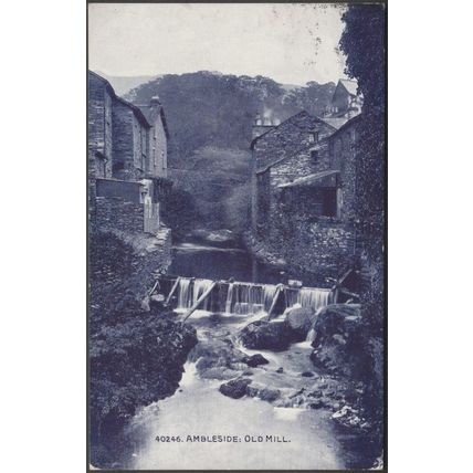 Old Mill, Ambleside, Westmorland, 1915 - Photochrom Postcard