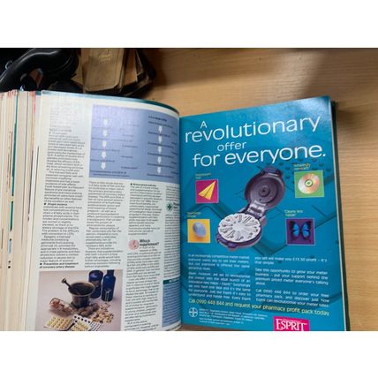 APOTHECARY "CHEMIST & D" PHARMACY BOUND MAGS JAN TO JUNE 1998 3.8kg BOOK (EV4)