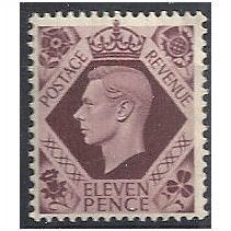 1947 SG474a 11d Plum Fine Mounted Mint. .