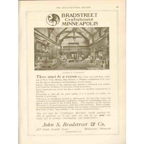 john s bradstreet 1911 interior craftshouse furnishing home vintage ad