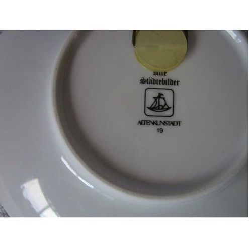 Altenkunstadt Rotenburg an des Tauber Porcelain Collector's Plate German