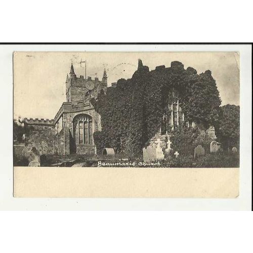 Wales BEAUMARIS Church Postcard by Frith