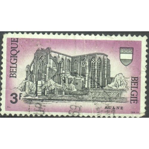 Belgium 1969 - SG2105 - 3f black & mauve - Aulne Abbey - used