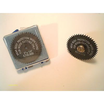 3 Inch 48 Teeth Wood Cutting Saw Blade & 1/4" x 3/8" Mandrel Hobbies New in Case