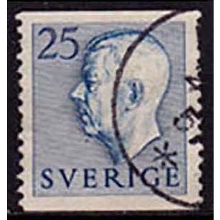 Sverige Sweden 1954 King Gustaf VI Adolf 25 ore Used Stamp