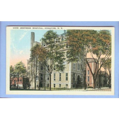 New York Syracuse Good Shepherd Hospital Vie Large Old Stone & Brick Hospi~135
