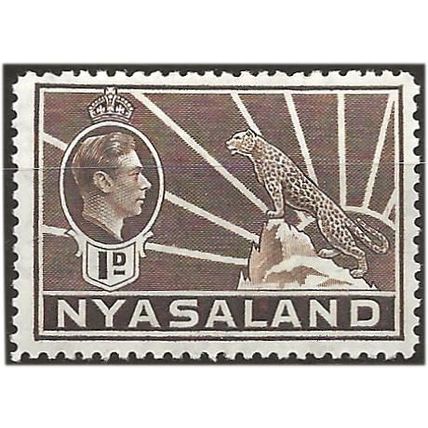 Nyasaland 1938 SG131 1d Brown Mounted Mint . .. .