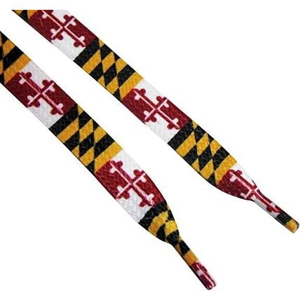 Maryland State Flag Shoelaces – One Pair of 47” Laces