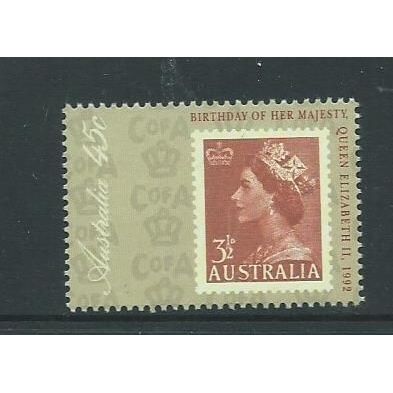 australia stamps 1992 sg1352 sg 1352 royalty queen's birthday