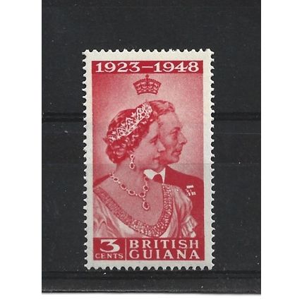 BritishGuiana.SG322 3c Scarlet.Mounted Mint.Jan25