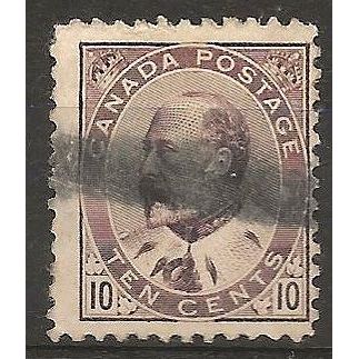 Canada 1903 SG182 10c Brown-Lilac Good Used ..