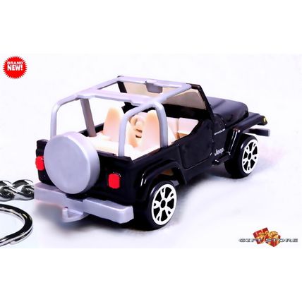 VERY RARE KEYCHAIN BLACK JEEP WRANGLER CUSTOM Ltd Ed.