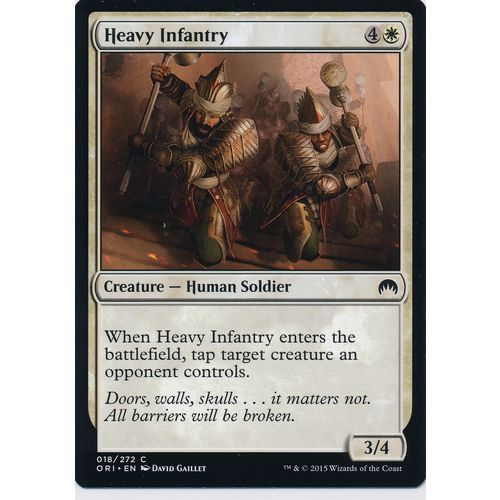 Magic the Gathering MTG Origins 18/272 Heavy Infantry