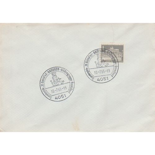 Germany 1965 Saint Gabriell special cover & Bruggen pm see others