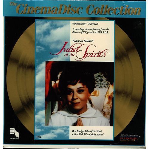 JULIET OF THE SPIRITS GIULIETTA MASINA LASERDISC
