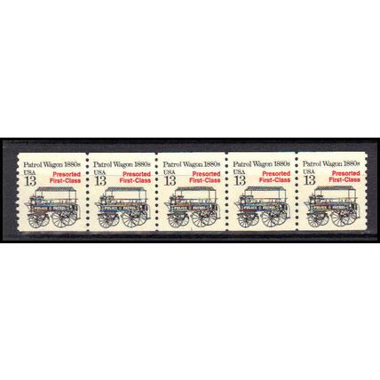 2258 13c Police Wagon Very Fine MNH Dry Gum PNC 1/5 X3166