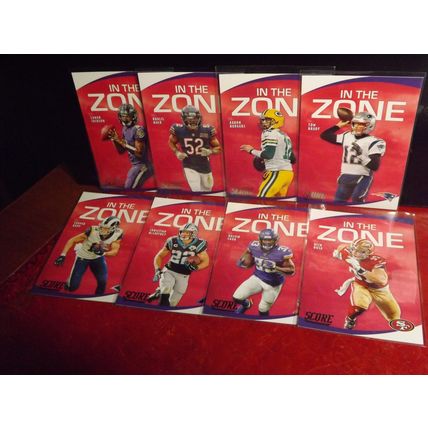 2020 Panini Score 8 x In The Zone (Brady, Rodgers, Jackson, Mack, Bosa, Kupp +)