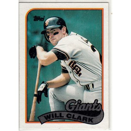1989 Topps Will Clark baseball card #660