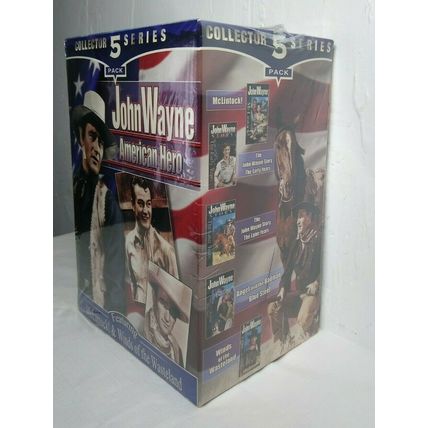 John Wayne VHS Collector Series 5 "American Hero" - (5) VHS Tapes - SEALED!
