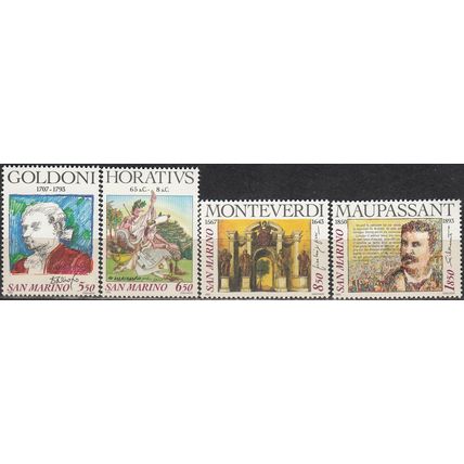 San Marino 1993 Michel 1551 - 1554 Neuf ** Cote (2006) 4.20 Euro Compositeurs