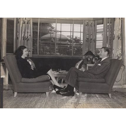 Herbert Marshall & Daughter Vintage Hollywood Actor Press Photo