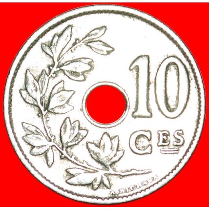 FRENCH LEGEND: BELGIUM★10 CENTIMES 1928! ALBERT I 1909-1934★LOW START★NO RESERVE
