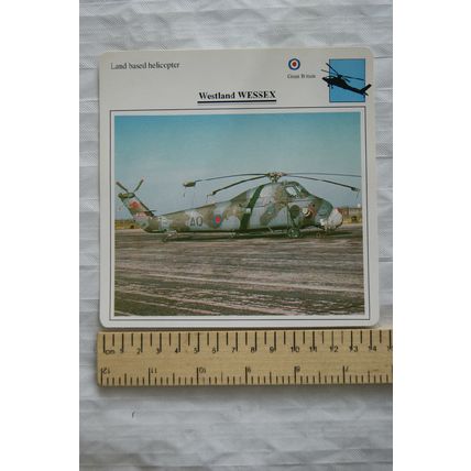 Westland Wessex - GB - Land Based Helicopter - Collectors Club Card