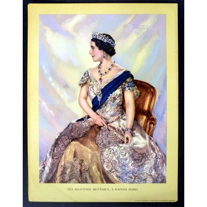 HER MAJESTY QUEEN ELIZABETH - QUEEN MOTHER 1944 Cecil Beaton UK POSTER #E