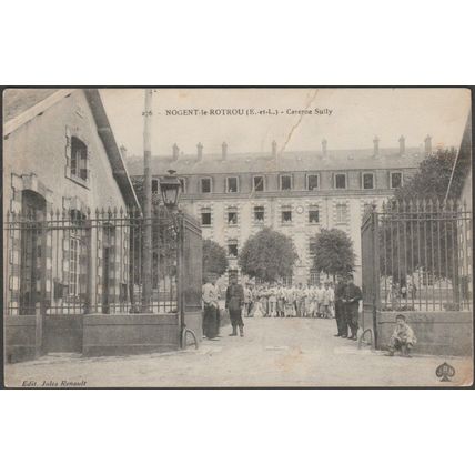 Caserne Sully, Nogent-le-Rotrou, 1910 - Jules Renoult CPA