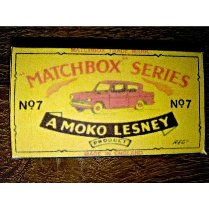 Matchbox - No7 Ford Anglia - with Replica Box