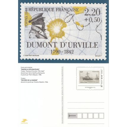 France 2024 PAP Carte Dumont D'Urville Neuf **