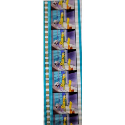 Simpsons Movie. Pk GEB - B031e . 1 STRIP OF 5 - 35MM FILM CELLS