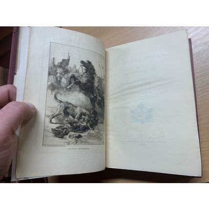 1894 WALTER SCOTT "THE TALISMAN" ANDREW LANG NOTES ILLUSTRATED ANTIQUE BOOK (P5)