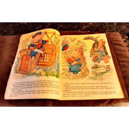 Children's Book The Three Little Pigs By Merrill Publishing Co # 3434 1939