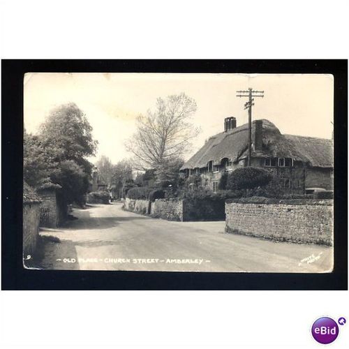 Sussex AMBERLEY Church Street Postcard by White