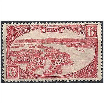 Brunei 1931 SG70 6c Scarlet Mounted Mint ...