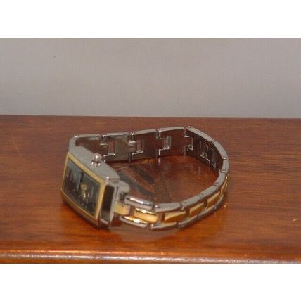 New Women’s Silver & Gold Analog Dress Watch