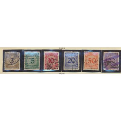 Germany Stamps Scott #323 To 328, Used, #323 Damaged